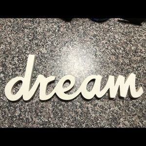 Wooden dream sign